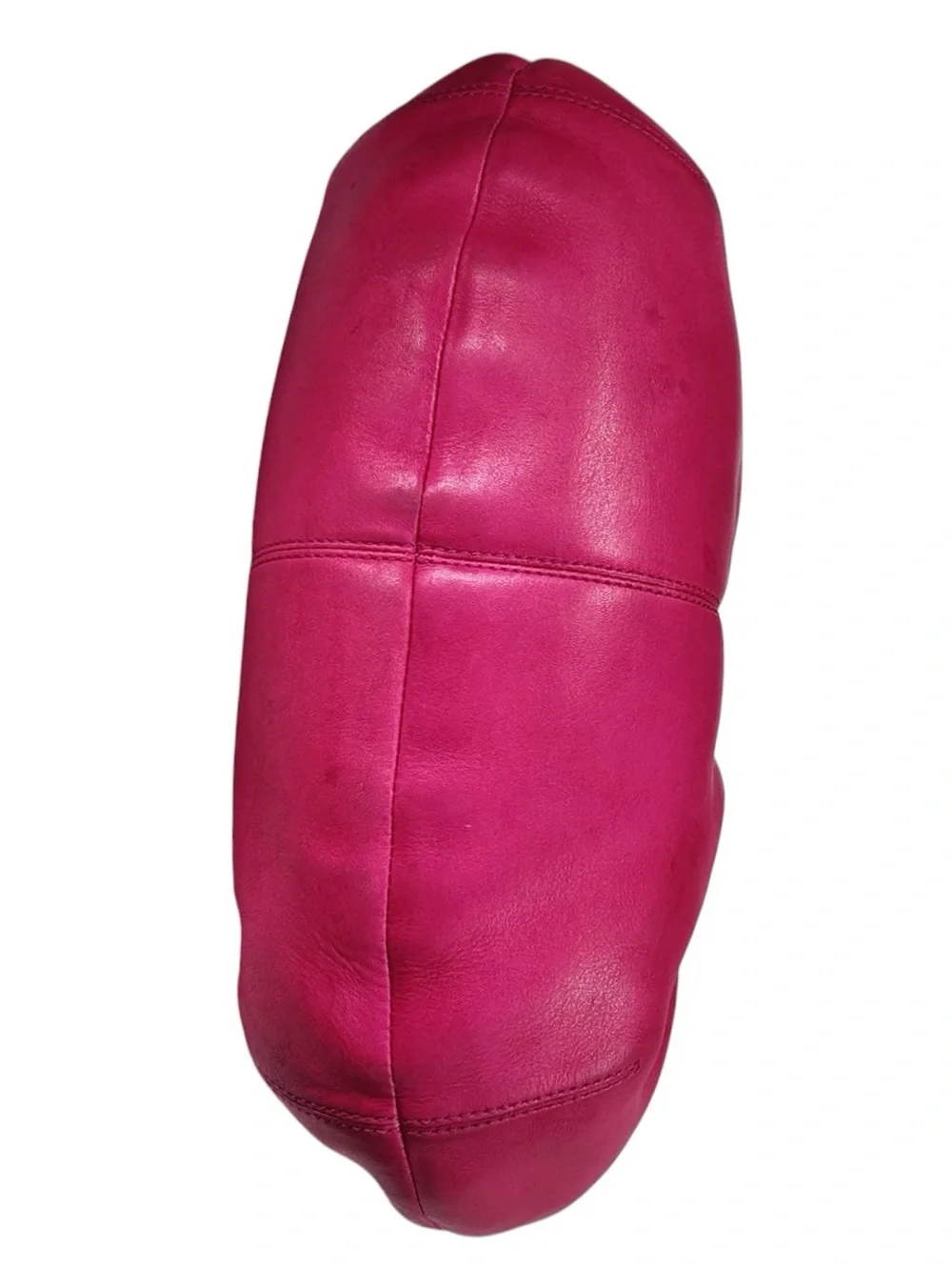 2009 Coach SoHo Pleated Leather Hobo Shoulder Bag Hot Pink Buckle F13731 Purse